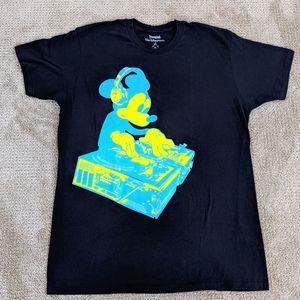 Disneyland Mickey Mouse DJ Shirt Black Size XL